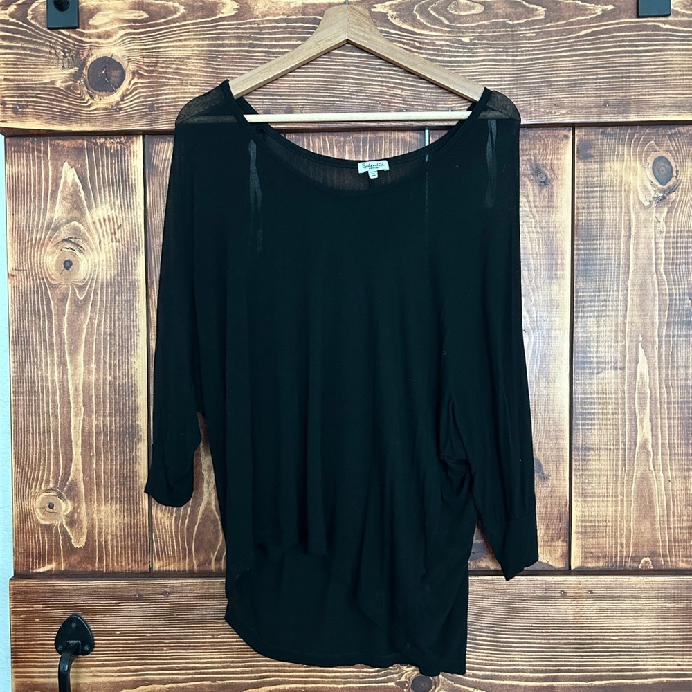 Splendid boat neck Black Women's Top